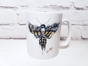 handmade moth mug