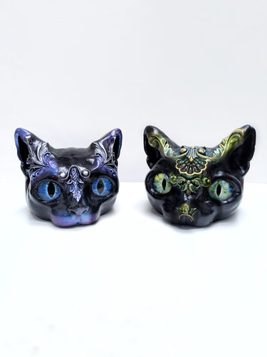 Cat Head Ornaments
