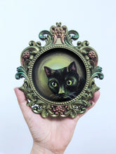Bat cat acrylic painting