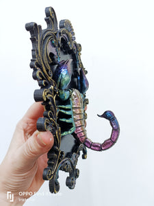 Scorpion resin art