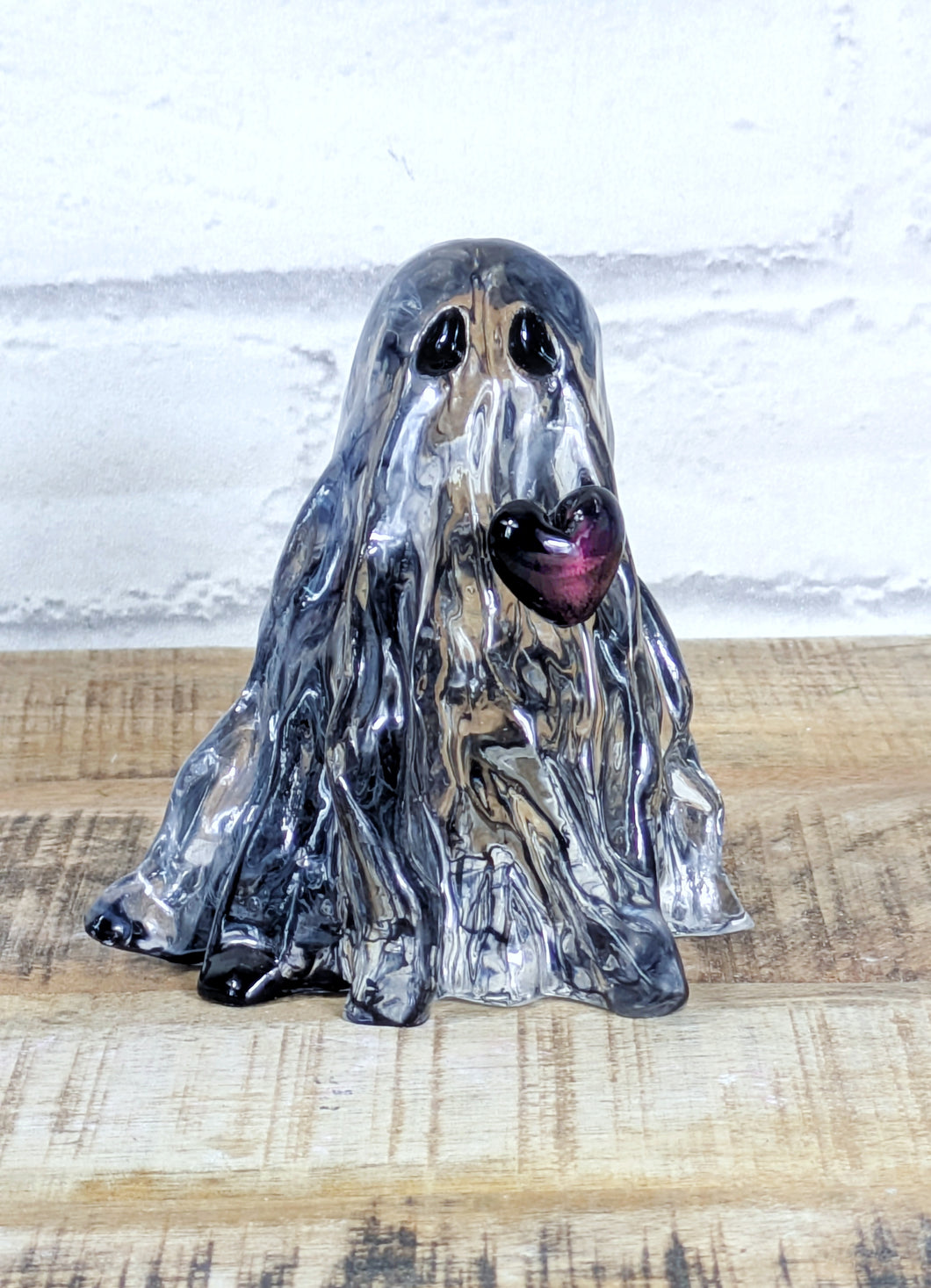 Ghost heart sculpture 