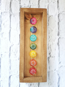 Chakra resin wall art box frame