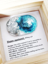 Custom worded happy pill resin art, Happy Pill range