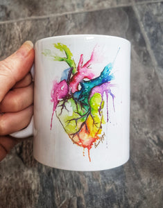 Anatomical Rainbow Heart Kitchen Accessories