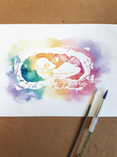 Bespoke Baby Scan Watercolour Painting
