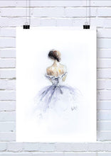 Ballerina / Bride Watercolour Wall  Art Print