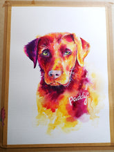 Pet Portrait Watercolour Original