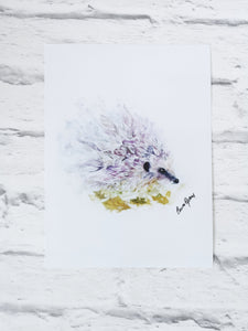 Hedgehog Watercolour Notebook