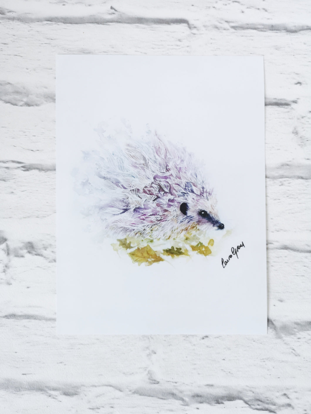 Hedgehog Watercolour Notebook