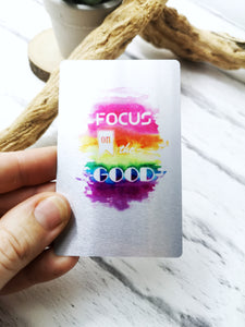 Positivity, rainbow affirmation cards