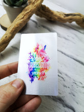 Single affirmation positivity card