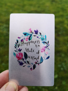 Single affirmation positivity card