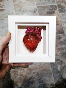 Resin art anatomical heart frame