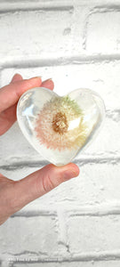 Dandilion heart wish ornament