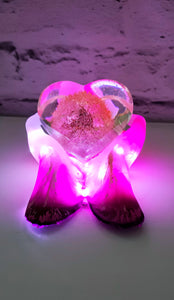 Resin Memorial Heart with Inclusion