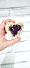 Geode heart ornament