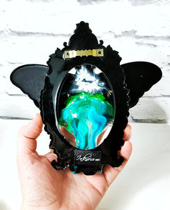 Luna moth resin frame