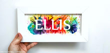 Name word wall art rainbow