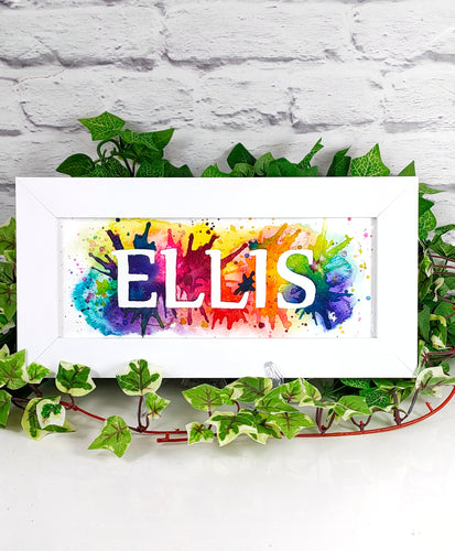 Watercolour name petsonalised art