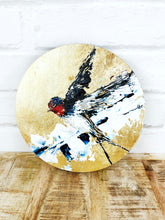Swallow abstract bird original art