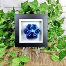 Resin paw print memorial