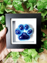 Resin paw print memorial