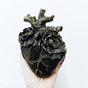 Floral anatomical heart