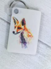Fox Mandala Watercolour Keyring