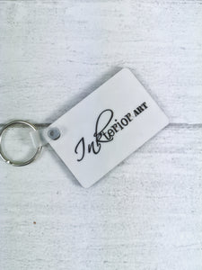 Fox Mandala Watercolour Keyring