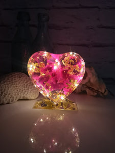 Heart Shape Resin Light Stand