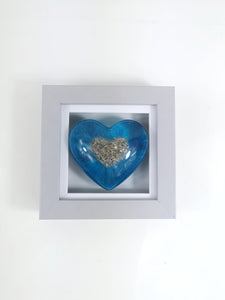 Resin Memorial Heart with Inclusion