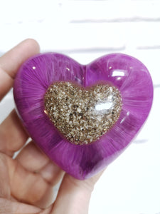 Resin Memorial Heart with Inclusion