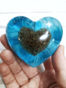 Resin Memorial Heart with Inclusion