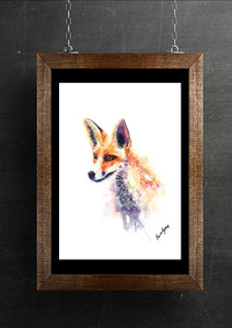 Fox Mandala Watercolour Art Prints
