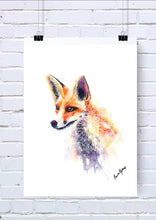 Fox Mandala Watercolour Art Prints