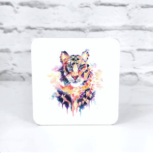 Geometric Tiger Coaster