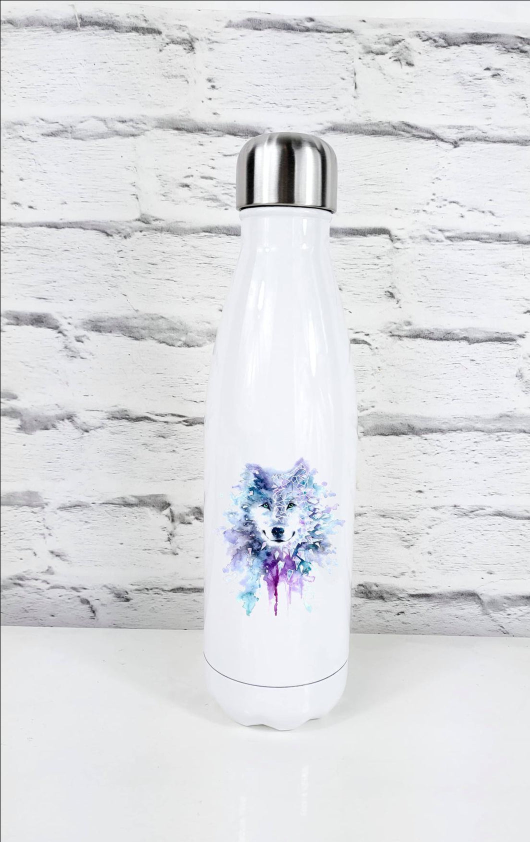 Geometric Wolf Thermal Water Bottle