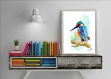 Kingfisher Watercolour Wall Art Print