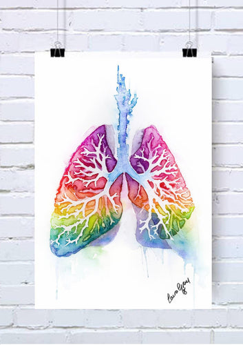 Watercolour Lungs Mug