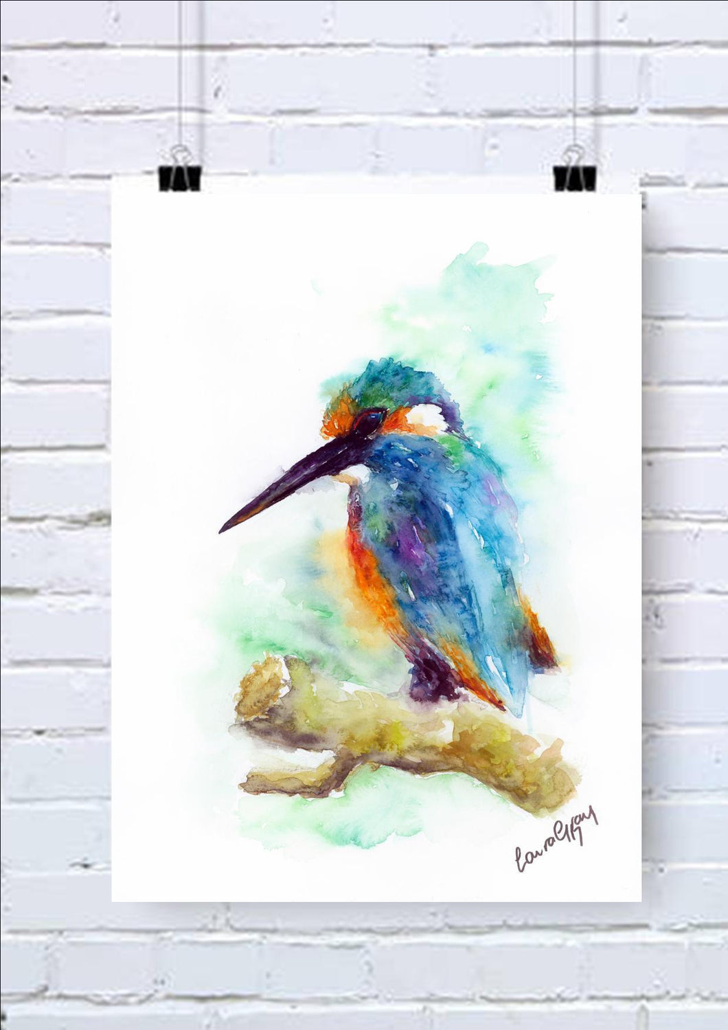 Kingfisher Watercolour Mug