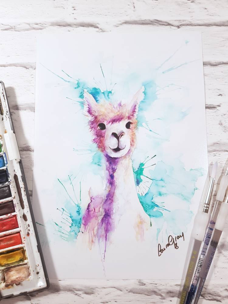 Llama painting discount