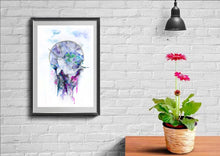 Narwhal watercolour art print