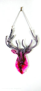 Large resin stag wall hanger