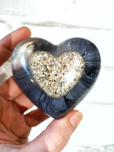 Resin Memorial Heart with Inclusion