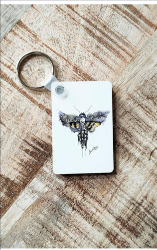 Death Head Moth Keyring