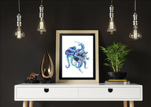 Octopus Watercolour Wall Art