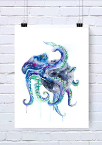 Octopus Watercolour Accessories