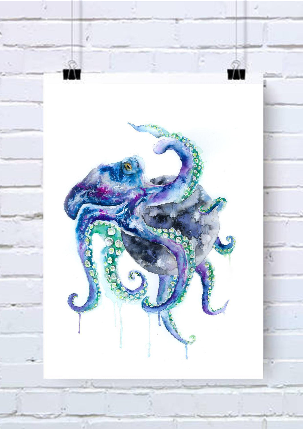Octopus Watercolour Accessories